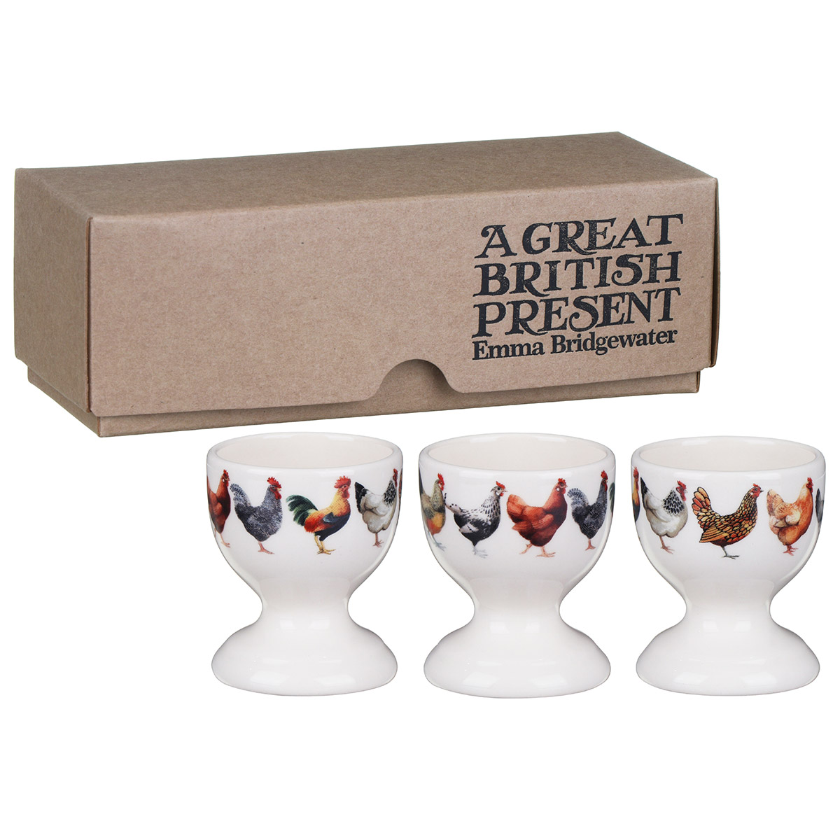 Emma Bridgewater Rise & Shine Set Of 3 Egg Cups Boxed | Temptation