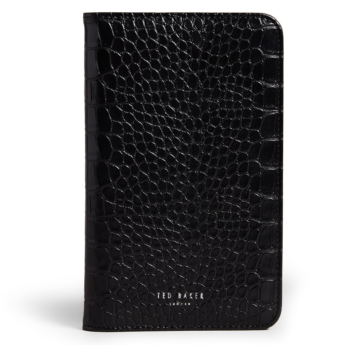 Ted Baker ALFFIIE Croc Effect Black Travel Organiser with Pen Temptation Gifts