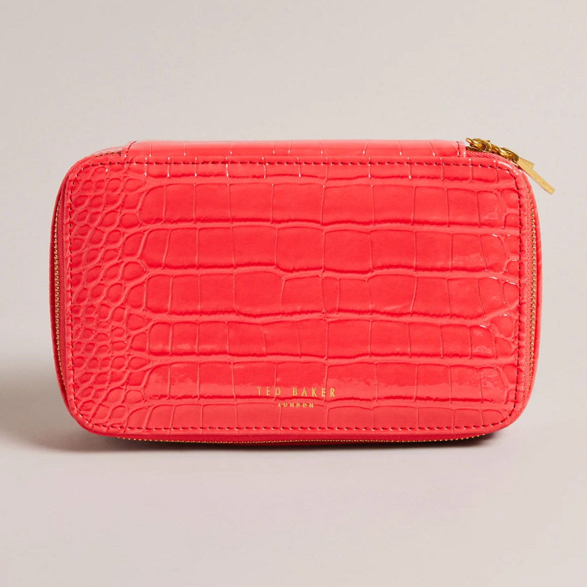 Ted Baker VALENNA Coral Croc Jewellery Case Temptation Gifts
