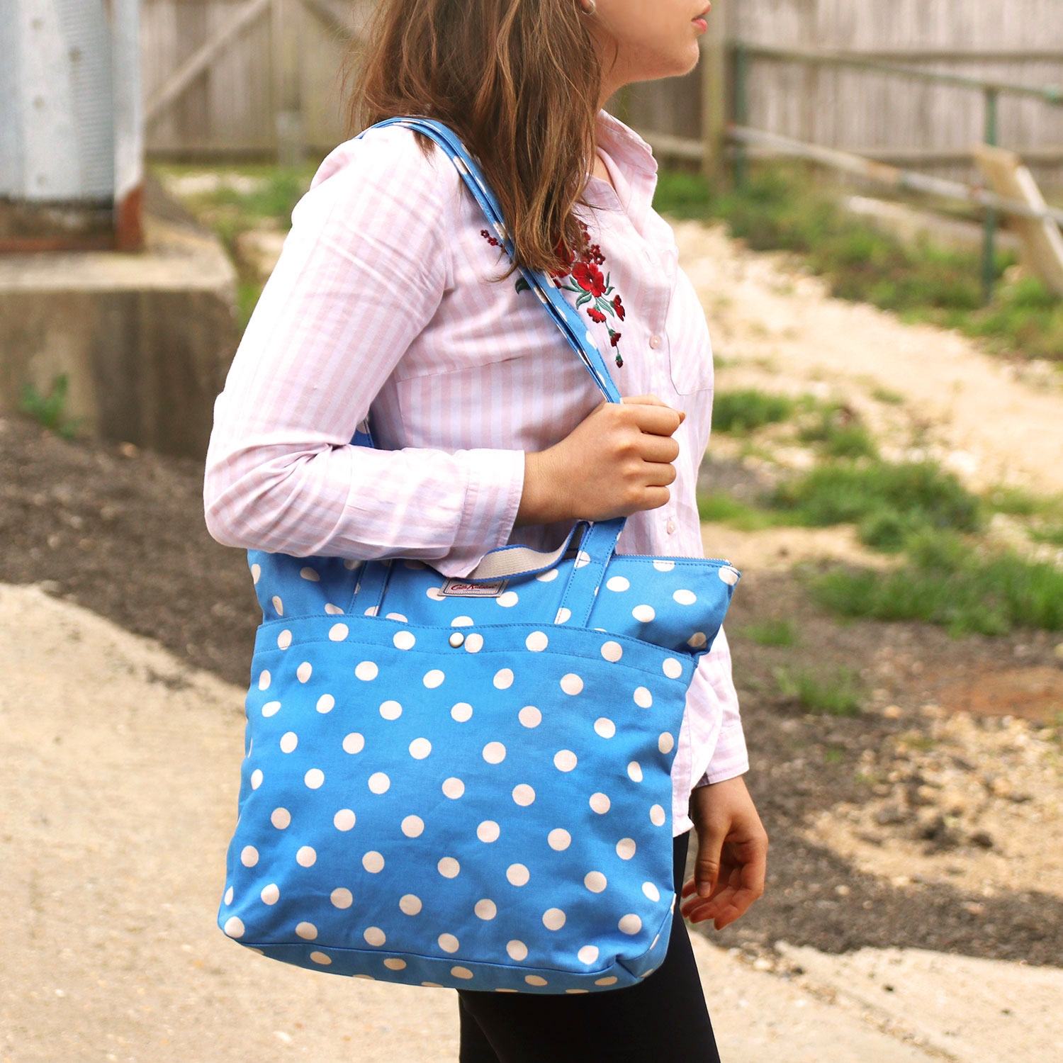 blue cath kidston bag