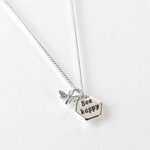Equilibrium Silver Plated Lucky Elephant Necklace