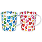 Love Hearts Cairngorm Set Of 2 Mugs