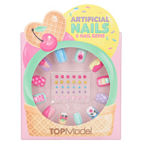 CANDY GLAM Artificial Nails & Nail Gems Set