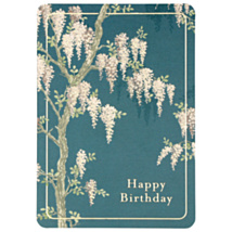 Laura Ashley Wisteria Garden Happy Birthday Card