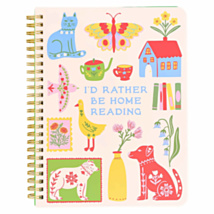 ‘I'd Rather Be Home Reading’ A5 Notebook