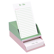 Petite Stripe To-Do Notecards with Stand
