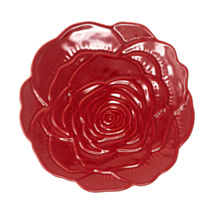 Red Rose Embossed Trinket Tray