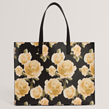 TAMICON Black Floral Print Extra Large Icon Bag