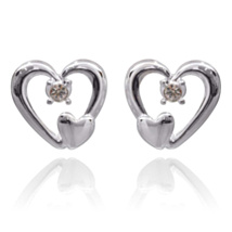 Captured With Love ‘Friendship’ Hearts Earrings