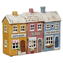 Row Of Shops Tealight Holder