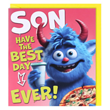 Furocious Friends Son Birthday Card
