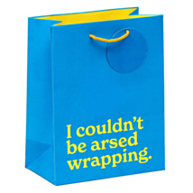 ‘I Couldn’t Be A*sed Wrapping’ Medium Gift Bag