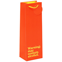 ‘Warning: May Contain Alcohol’ Bottle Gift Bag
