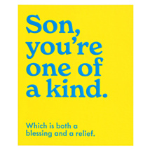 ‘One Of A Kind Son’ Birthday Card