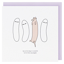 G Mosley ‘Hot Dog’ Greetings Card