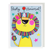 Hey! Lion Small Birthday Card