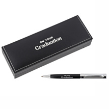 Bridgewater Pen Company On Your Graduation Black & Chrome Pen