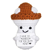 Cheery Crochet Positive Mushroom