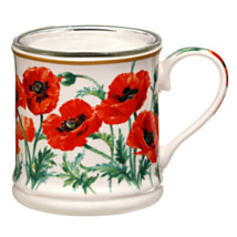 The Leonardo Collection Poppy Candle & Mug Gift Set