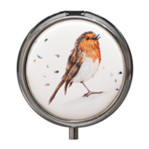 British Birds Robin Pill Box