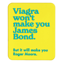 ‘Roger Moore’ Fridge Magnet