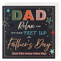 ‘Put Your Feet Up’ Father’s Day Card