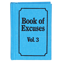 Book Of Excuses A7 Mini Notebook 