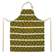 Retro Stripe Green Apron