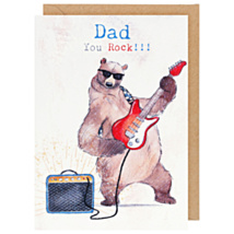 Rock Star Bear Father’s Day Card