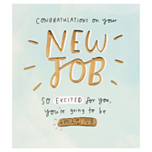 The Happy News New Job Card