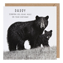 Life In Pencil Big Bear Hugs Daddy Birthday Card