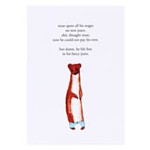 Zeppelinmoon 'New Jeans' Greetings Card