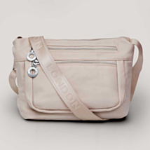 Cream Woven Strap Crossbody Bag