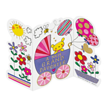 New Granddaughter Zig Zag Baby Card