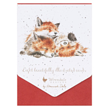 'The Night Before Christmas' Foxes Set Of 8 Christmas Cards