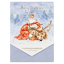 ‘Comfort and Joy’ Countryside Animals Set Of 8 Christmas Cards