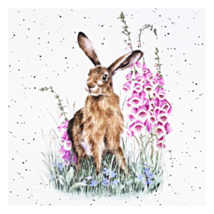 ‘The Wild Garden’ Hare Greetings Card