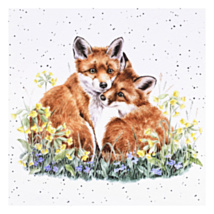 ‘Growing Wild Together’ Foxes Greetings Card