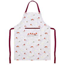 ‘Season’s Tweetings’ Robins Light Purple Cotton Apron