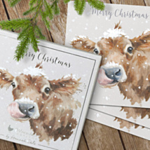‘First Taste Of Snow’ Set of 8 Luxury Boxed Christmas Cards