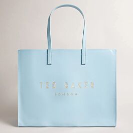 Ted Baker CRIKON Light Blue Crinkle Texture Extra Large Icon Bag Temptation Gifts