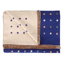 Blue Reversible Multi Star Scarf