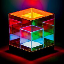 Iridescent Infinity Cube