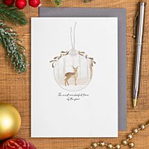 ‘Most Wonderful Time Of Year’ Bauble Card