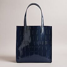 REPTCON Dark Blue Croc Small Icon Bag