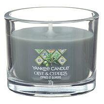 Olive Cypress Single Signature Filled Votive