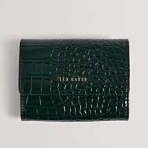 CONILYA Dark Green Imitation Croc Purse
