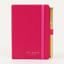 WHINNS Pink Saffiano Textured A6 Notebook