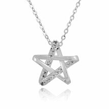 Silver Plated Celestial Sparkle Star Necklace