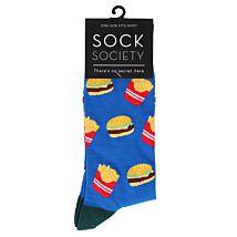 Navy Fast Food Socks